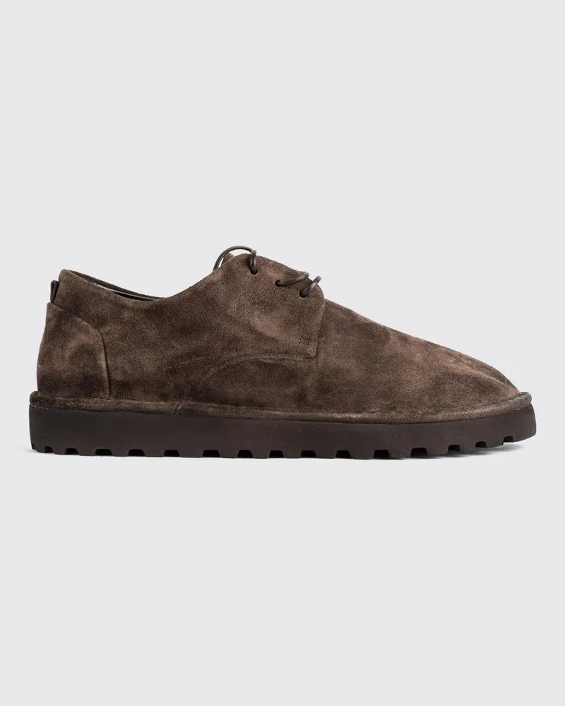 Marsèll Sancrispa Alta Pomice Derby-Schuhe aus Wildleder mit hoher Sohle Dark