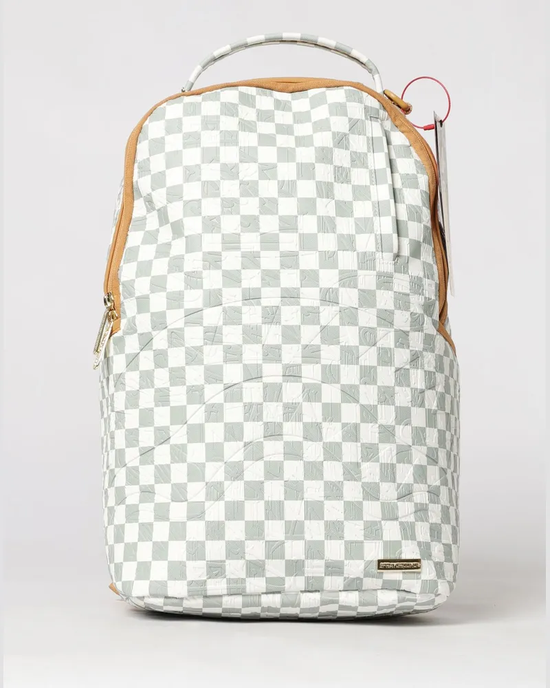 Sprayground Saffiano beschichteter Baumwoll-Karo-Rucksack Bunt