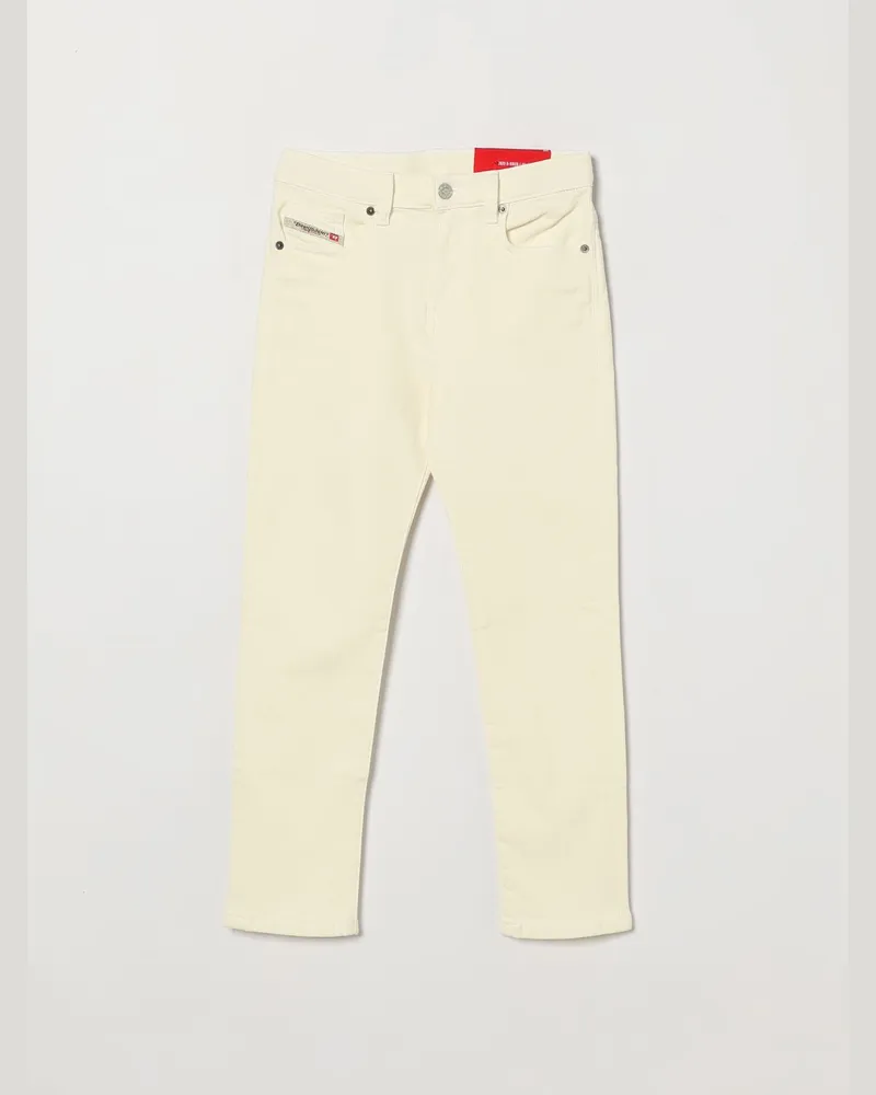 Diesel 2020 D-Viker Straight-Fit Jeans für Jungen aus Baumwolldenim Weiß