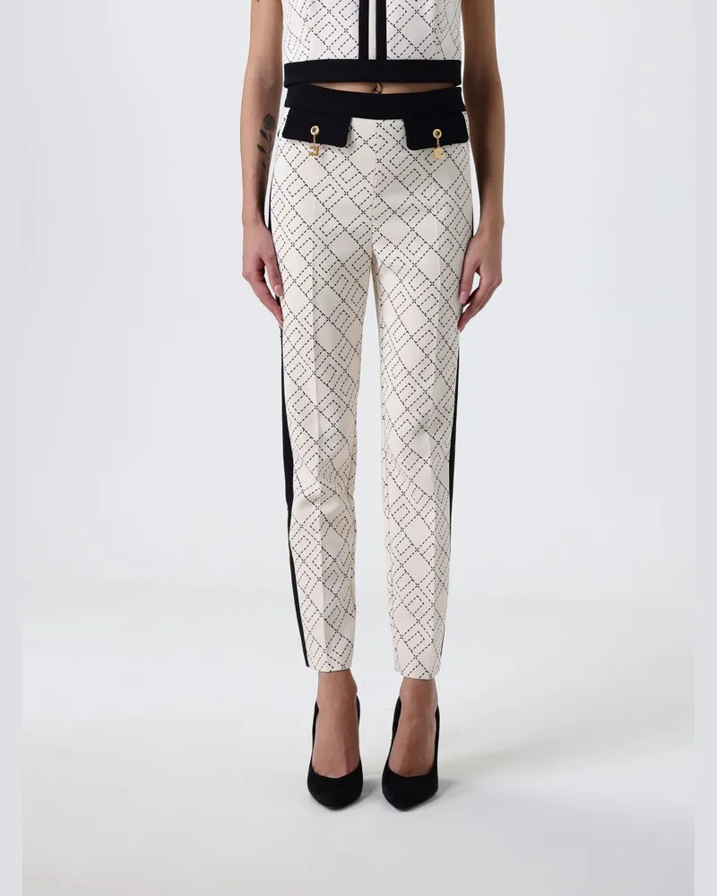 Elisabetta Franchi Hose damen Milch