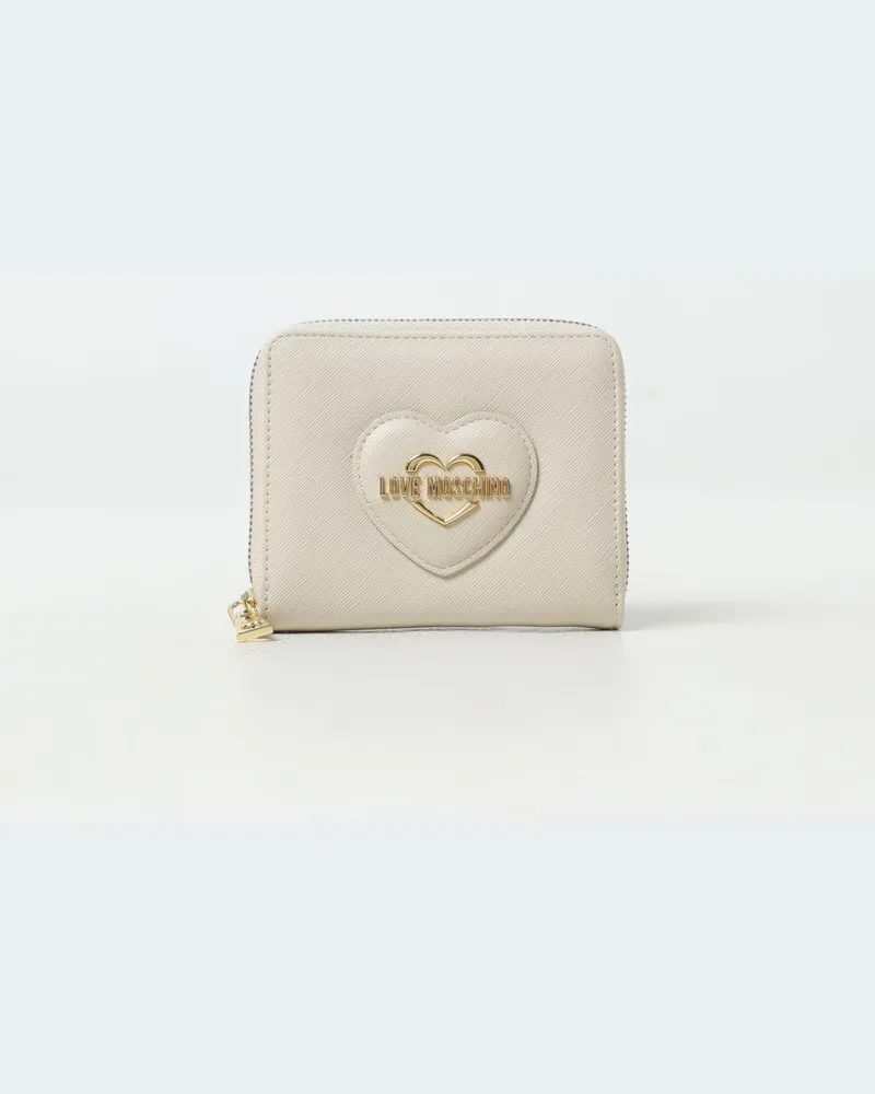 Moschino Geldbeutel damen Ivory