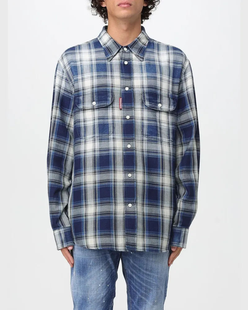 Dsquared2 Hemd herren Blau