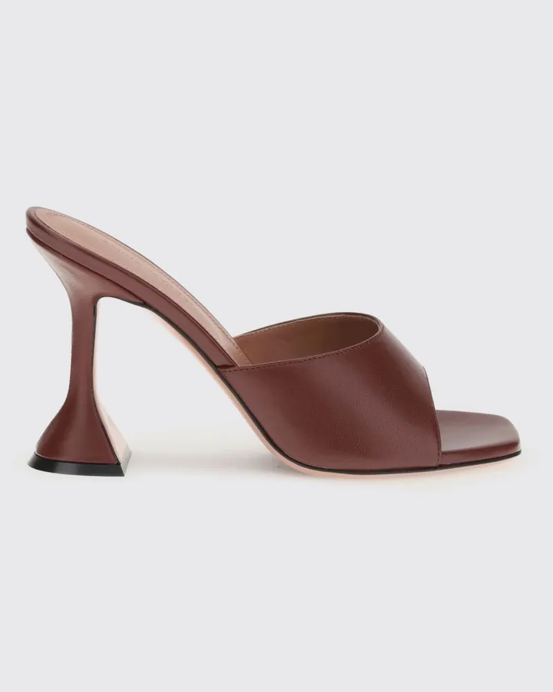 Amina Muaddi Schuhe damen Weinrot