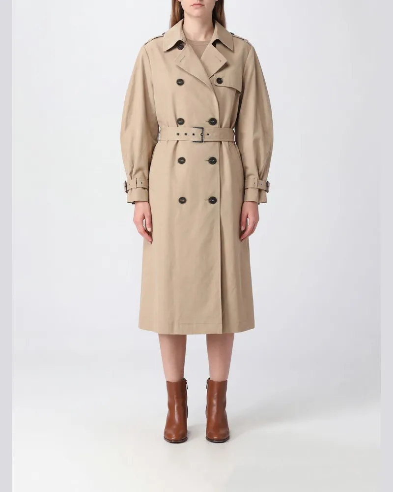 Brunello Cucinelli Mantel damen Tabak