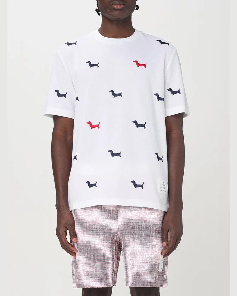 Thom Browne T-shirt herren Weiß