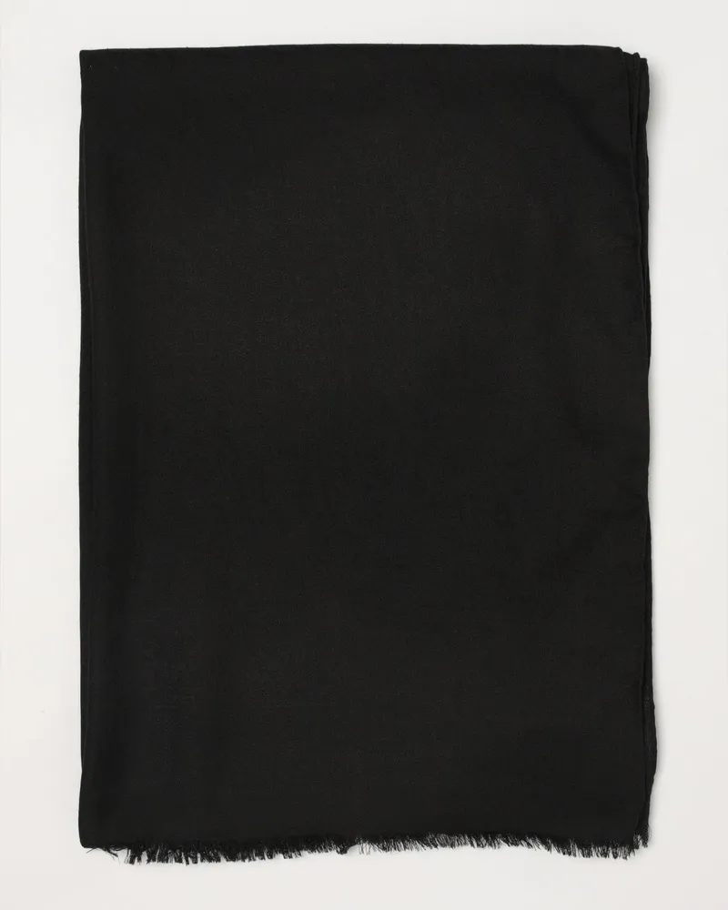 Max Mara Stola aus Wolle und Seide Schwarz