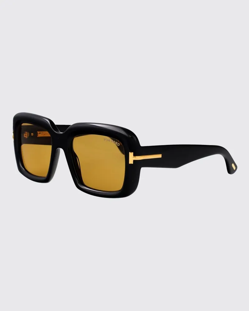 Tom Ford Cat-Eye-Sonnenbrille aus Acetat mit Schildpattmuster und Logo-Detail Braun