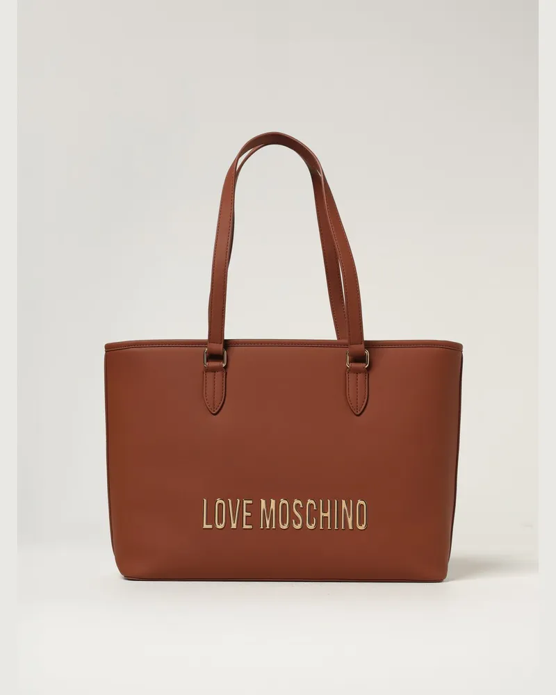 Moschino Schultertasche damen Braun