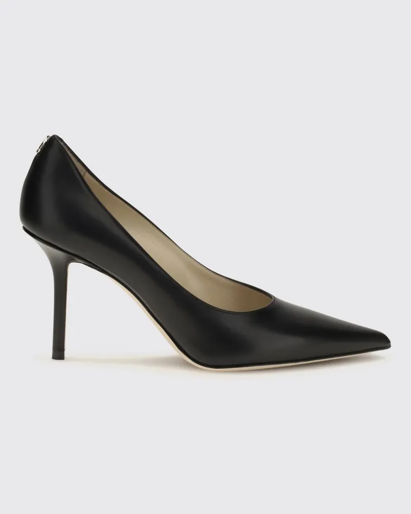 Jimmy Choo Love Pumps aus glattem Kalbsleder mit Stilettoabsatz Schwarz