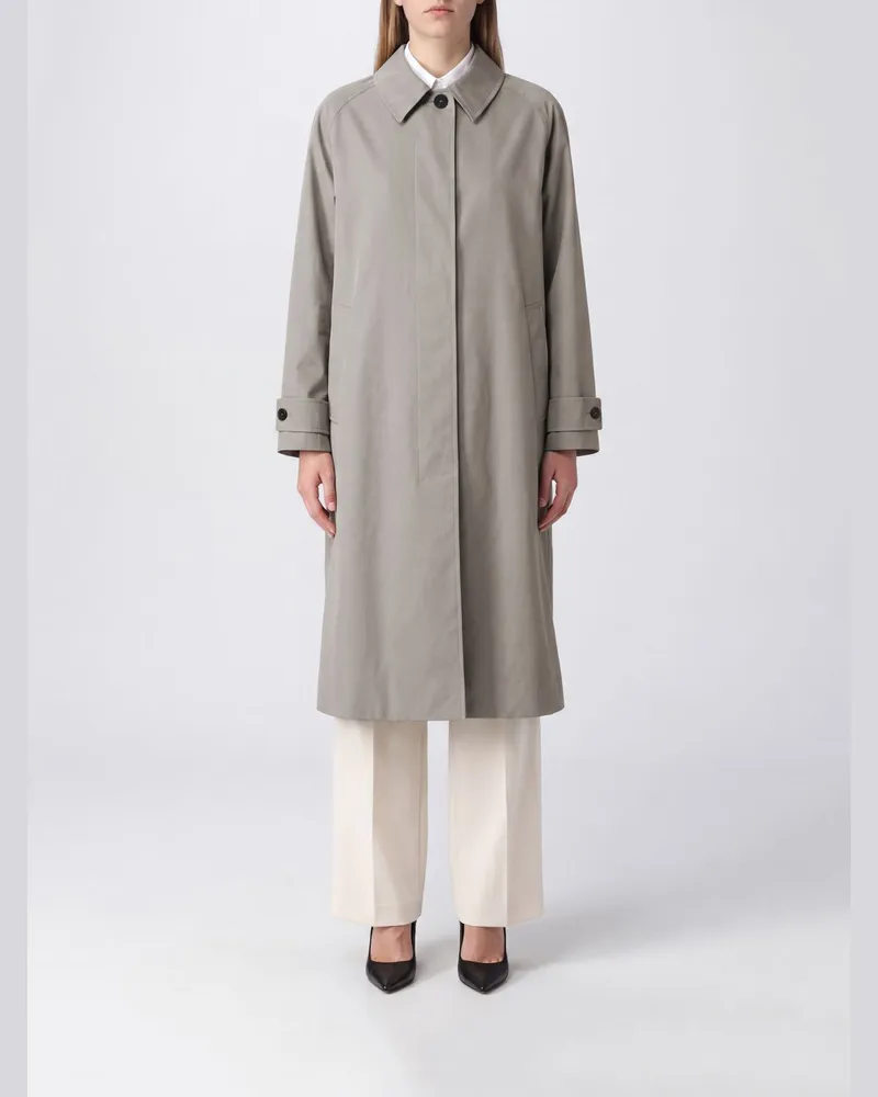 Studio Nicholson Langer Einreiher-Trenchcoat aus Baumwollmischung Braun