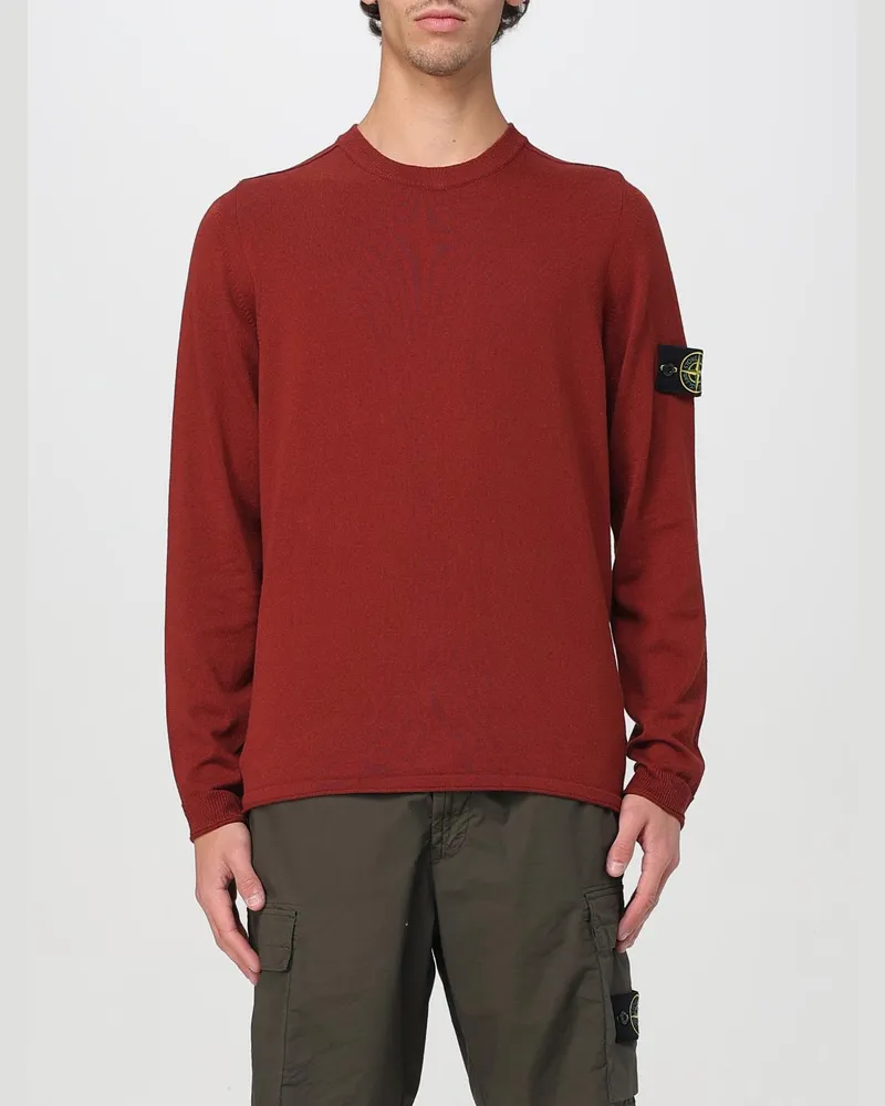 Stone Island Pullover herren Kupferrot
