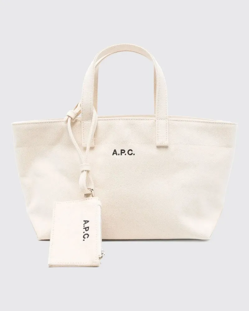 A.P.C. Schultertasche damen Ecru