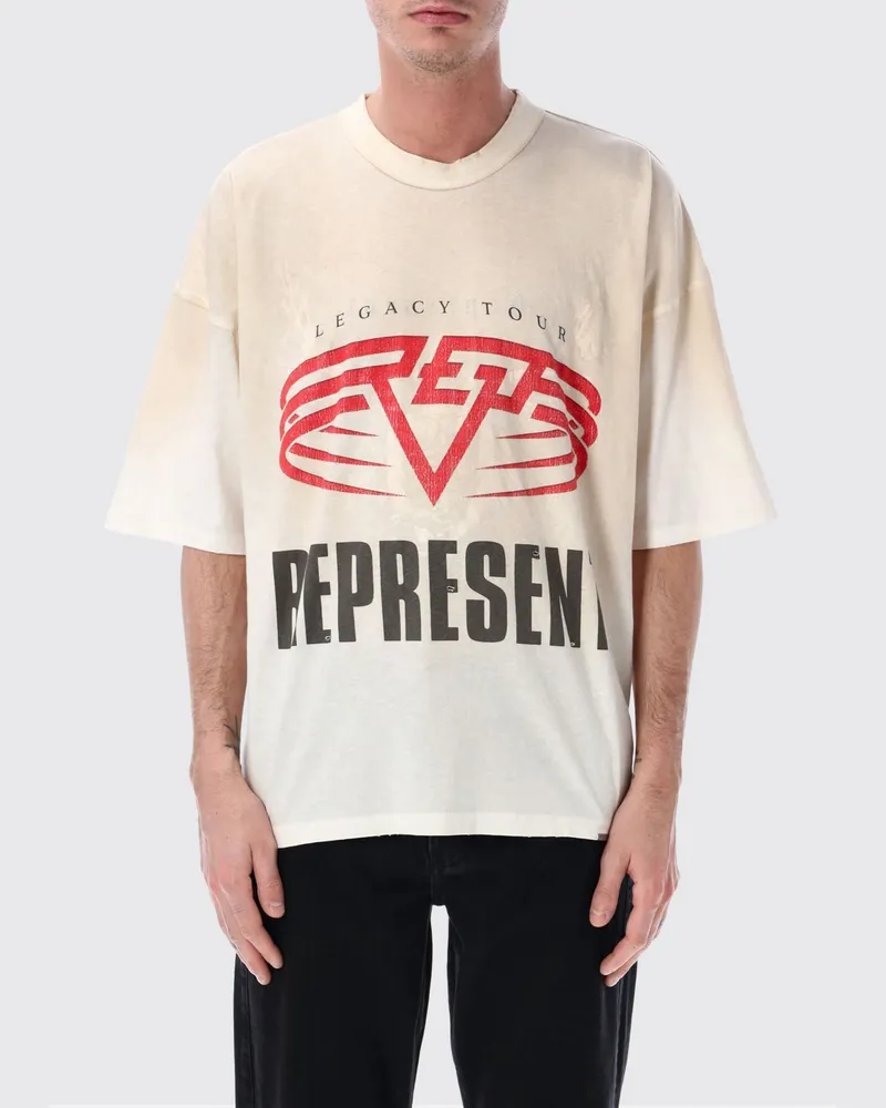 REPRESENT T-shirt herren Ecru