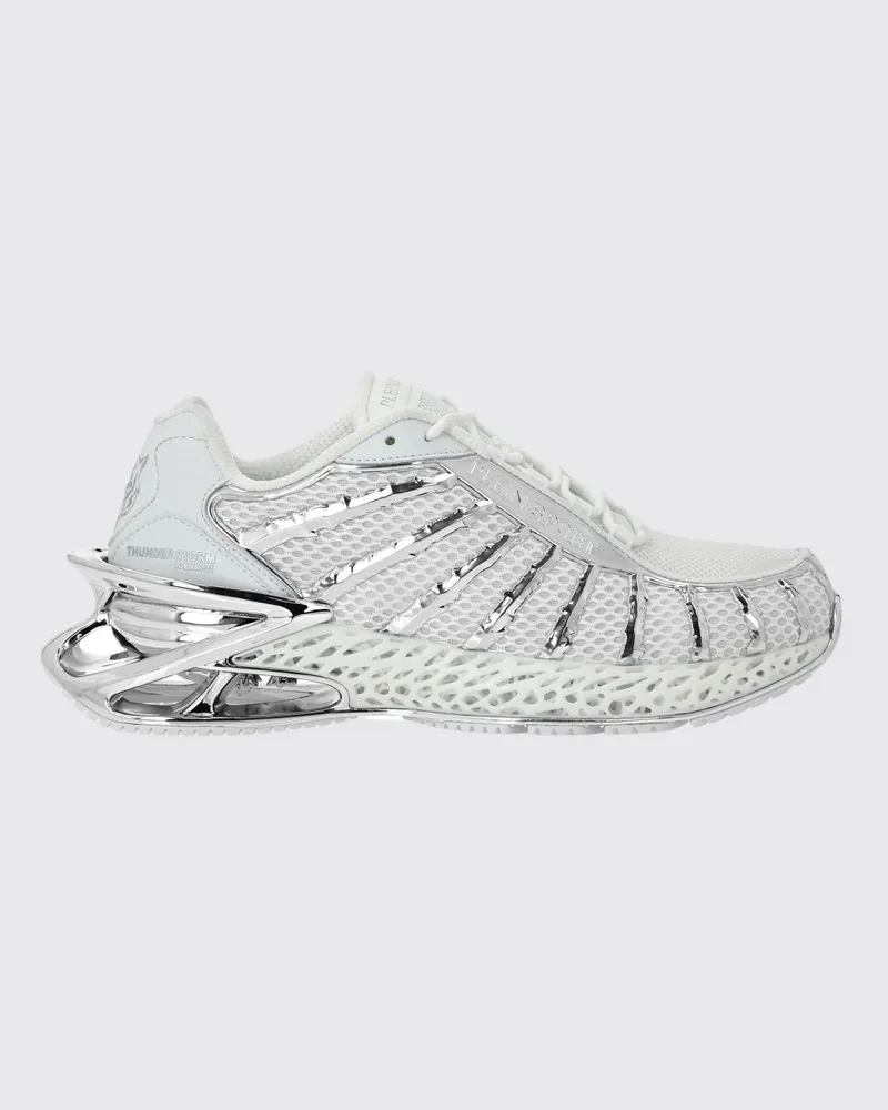 Philipp Plein Zweifarbige Thunderstorm GenX Sneakers aus Mesh mit Chunky-Sohle Weiß