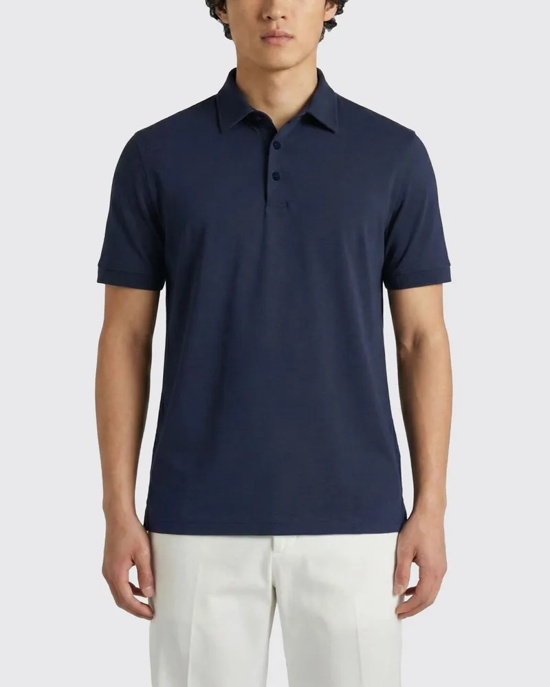 Zanone Polo herren Blau