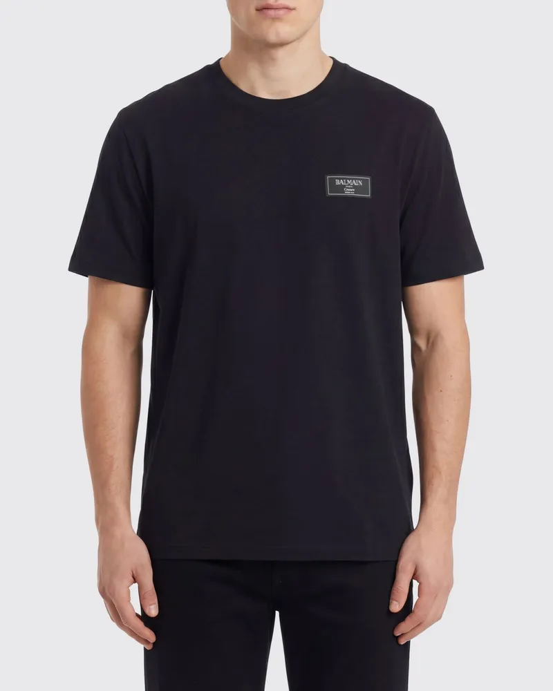Balmain T-shirt herren Schwarz