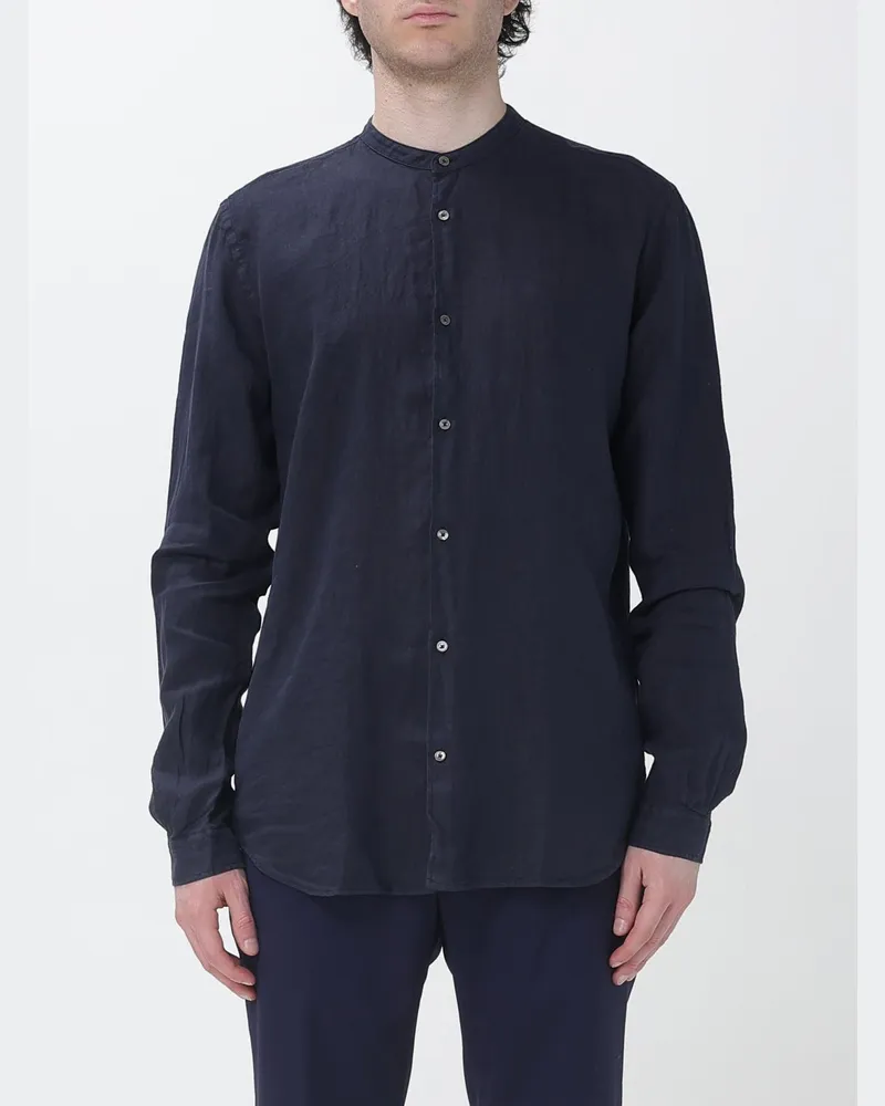 Brooksfield Klassisches Leinenhemd Navy