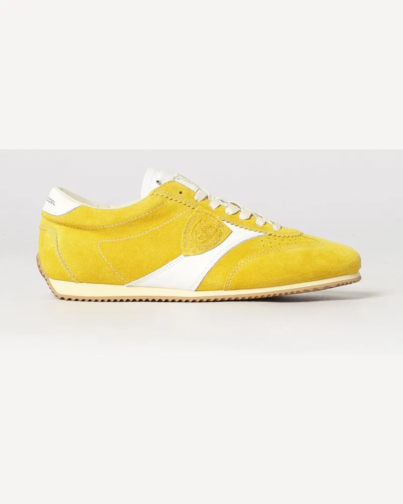 Philippe Model Planche Sneakers aus Wildleder Mustard