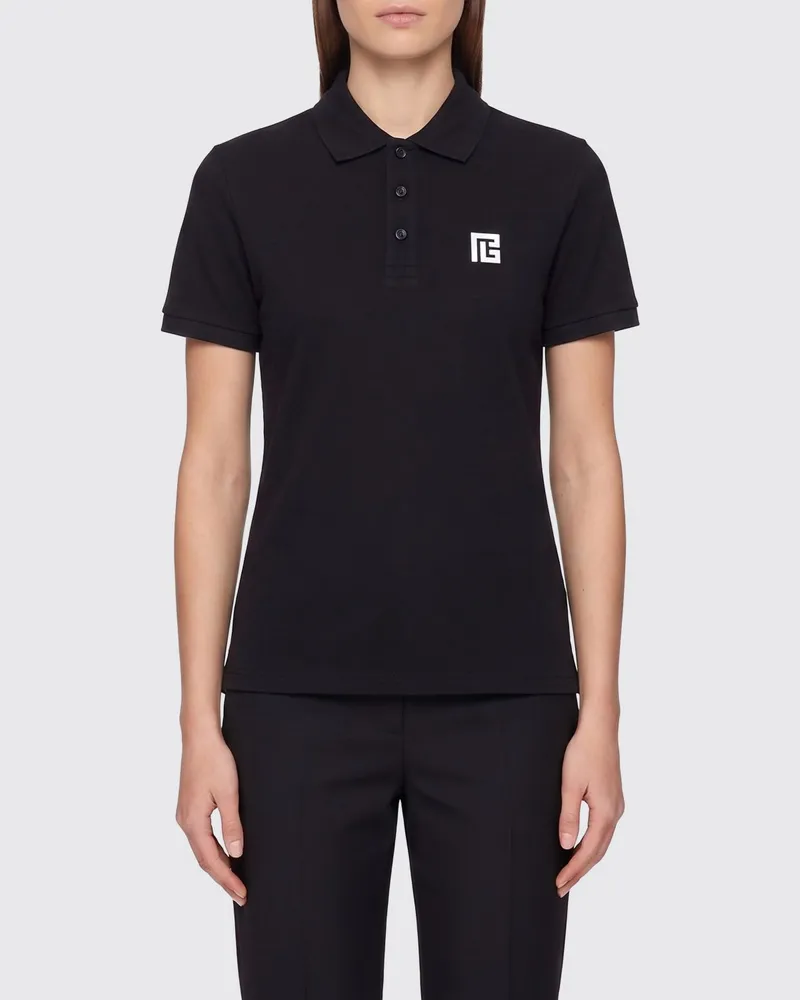 Balmain Polo damen Schwarz