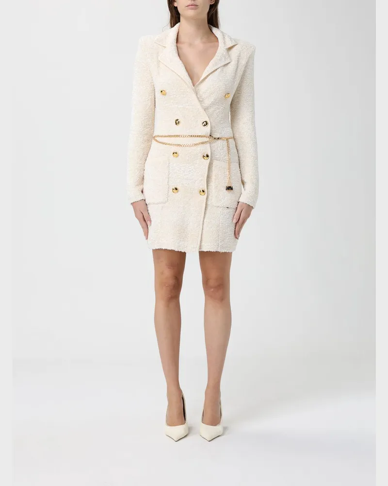 Elisabetta Franchi Kleid damen Milch