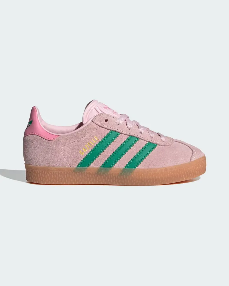 adidas Low-Top-Sneakers Gazelle für Jungen aus rosa Leder Pink