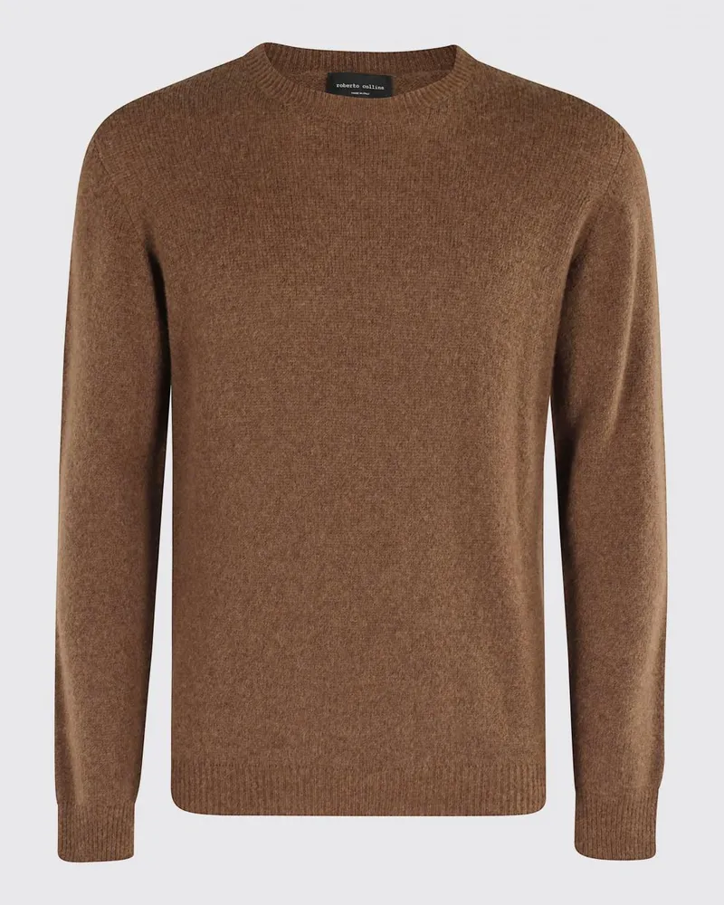 Roberto Collina Pullover herren Tabak
