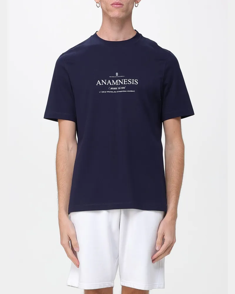 Brunello Cucinelli Polo herren Blau