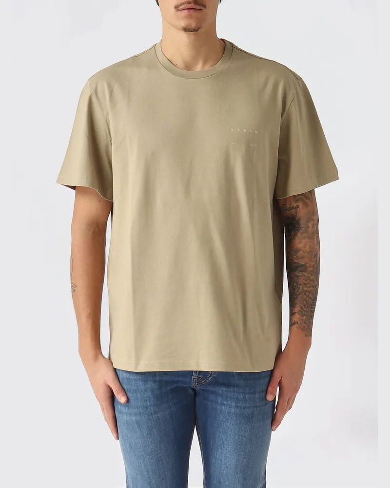 Hogan T-shirt herren Beige