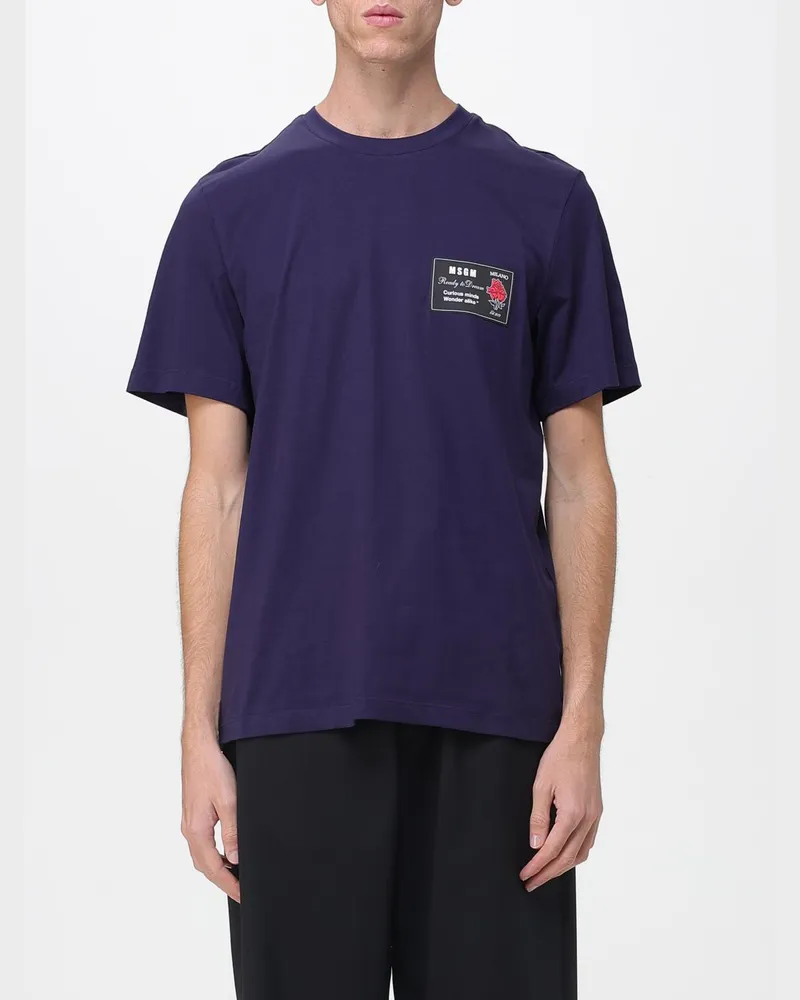 MSGM T-shirt herren Blau
