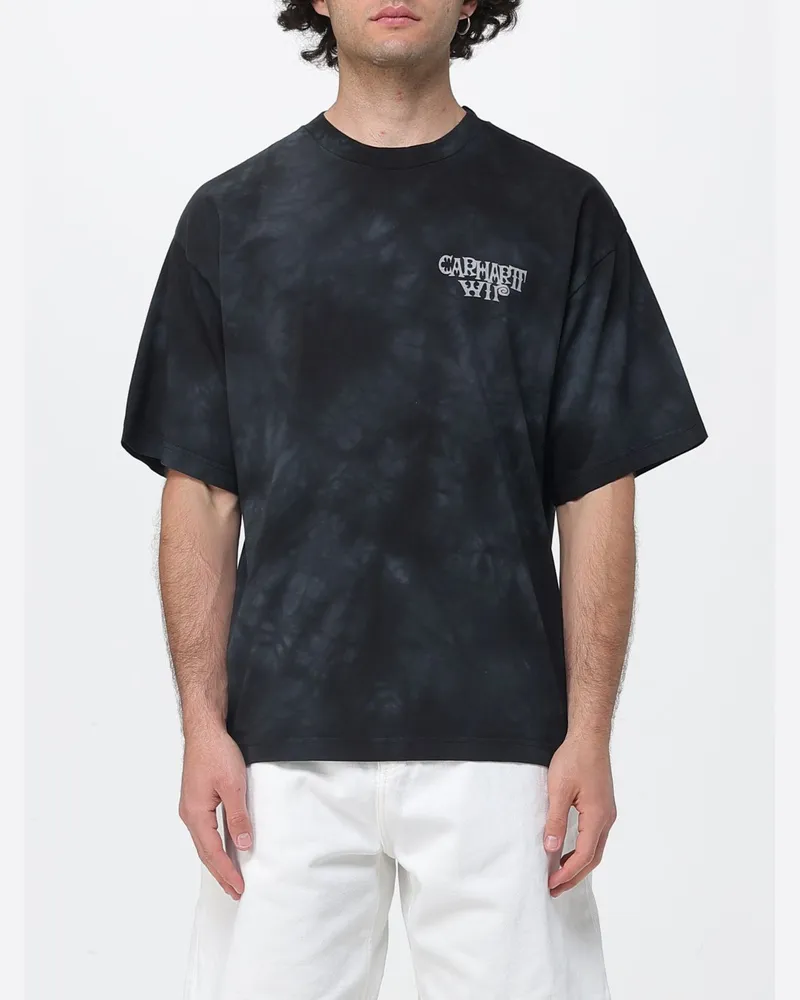 Carhartt WIP Rundhals-T-Shirt aus Baumwolle mit Print Grau