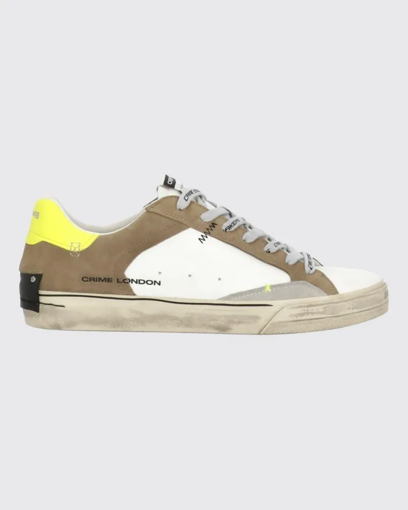 Crime Deconstructed-Sneakers aus Leder Weiß