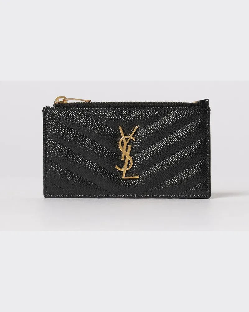 Saint Laurent Geldbörse damen Schwarz