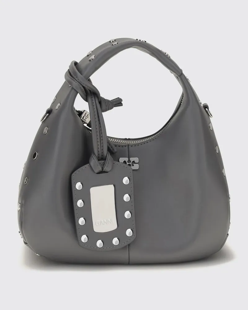 Ganni Schultertasche damen Grau