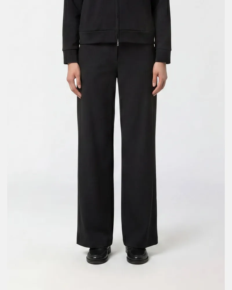 K-Way Wide-Leg-Hose von mit mittlerer Leibhöhe aus Funktionsstoff mit Schrägtaschen Schwarz