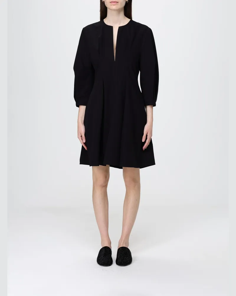 Totême Mini-Kleid aus Baumwolle Schwarz