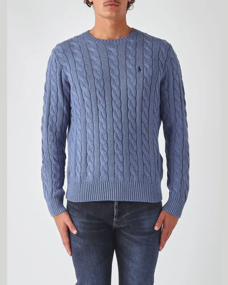 Ralph Lauren Baumwollpullover mit Rundhalsausschnitt und gesticktem Pony-Logo Avion