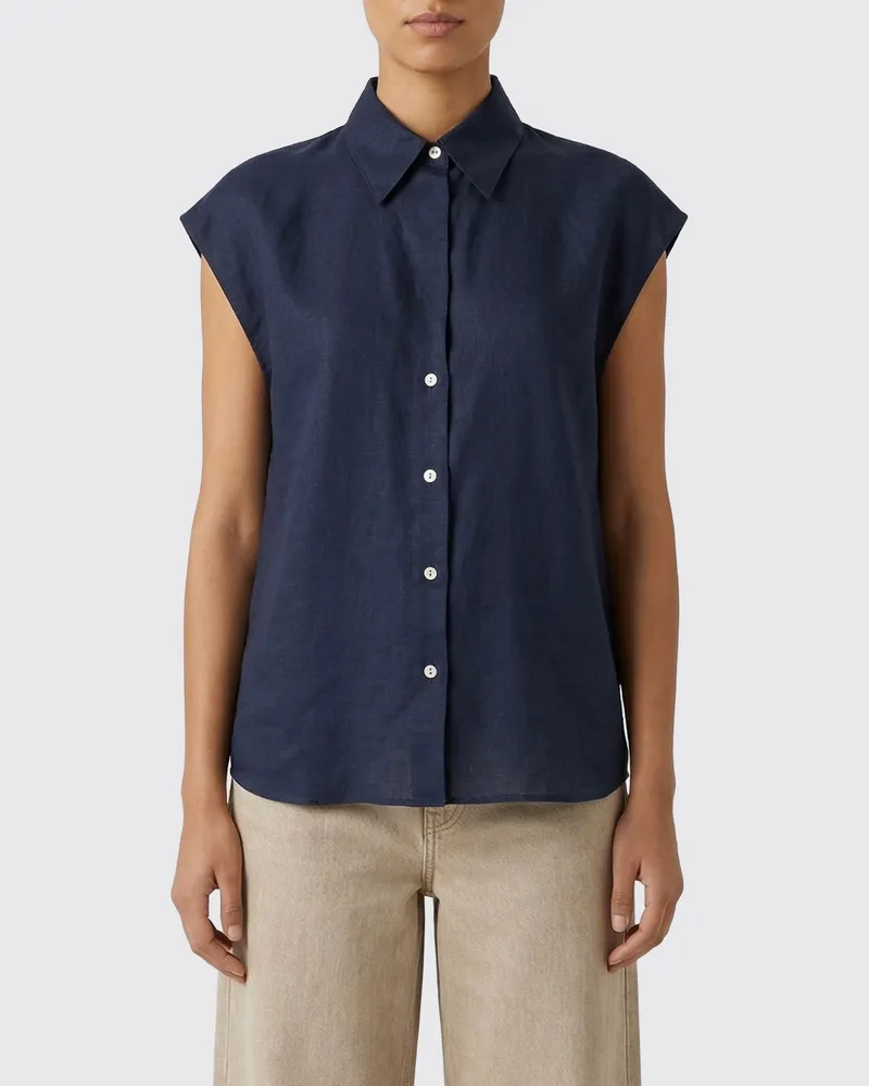 Vince Hemdbluse damen Blau