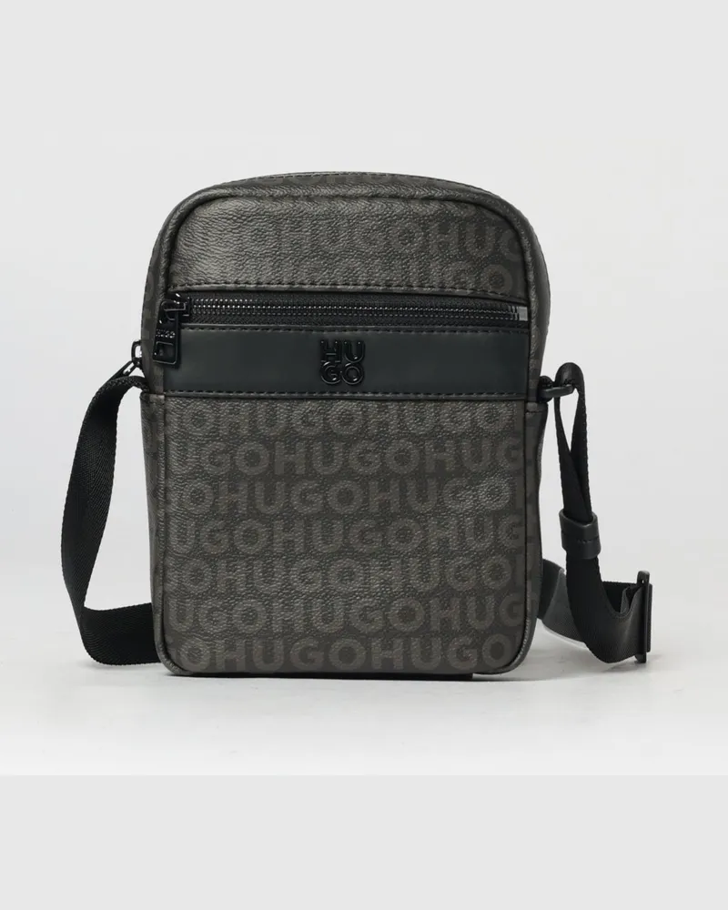 HUGO BOSS Polyester-Tasche mit Logoprint Schwarz