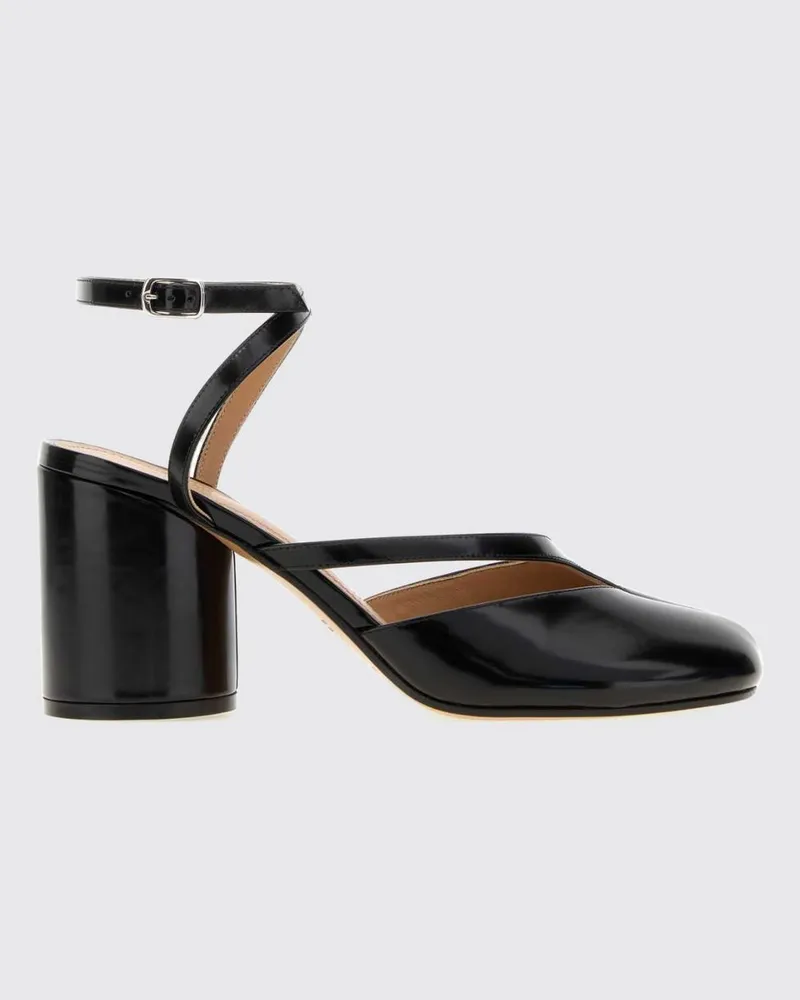 Maison Margiela Tabi-Pumps aus Kalbsleder mit hohem zylindrischem Absatz Schwarz