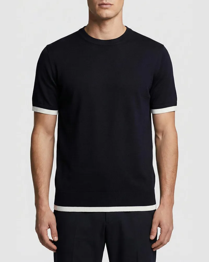 Paolo Pecora Milano Pullover herren Blau