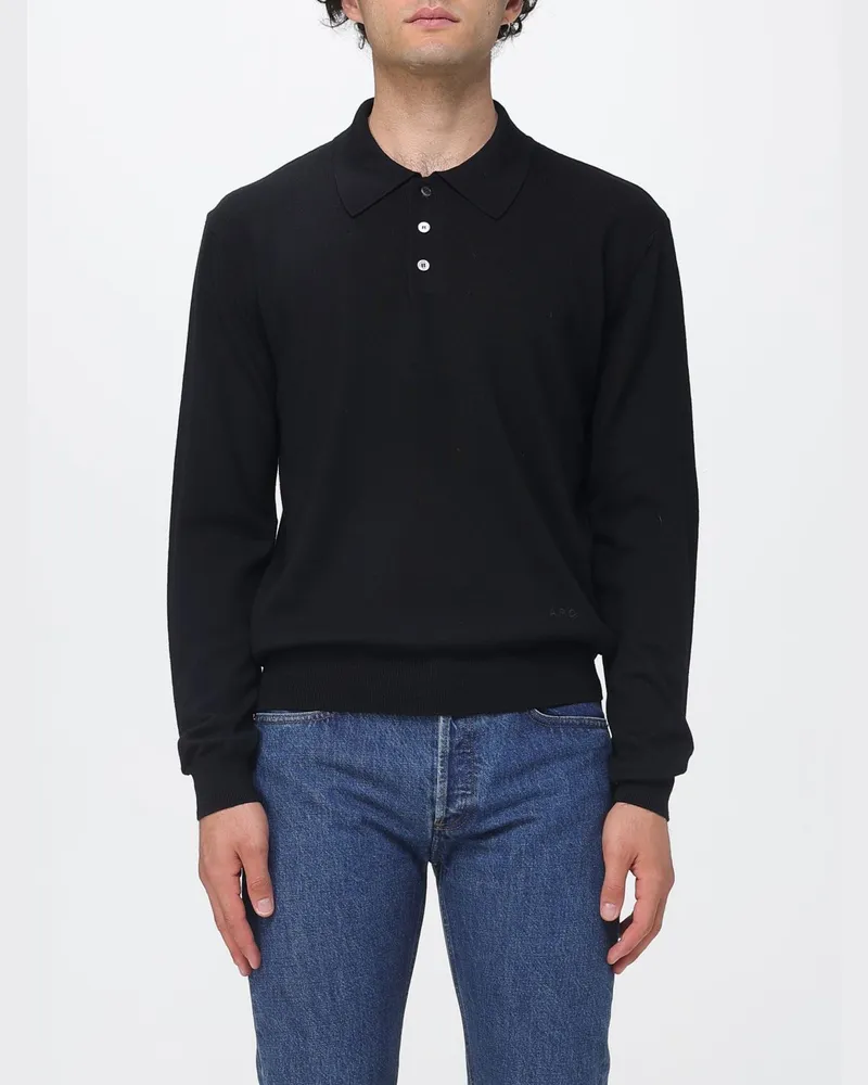 A.P.C. Polo herren Schwarz