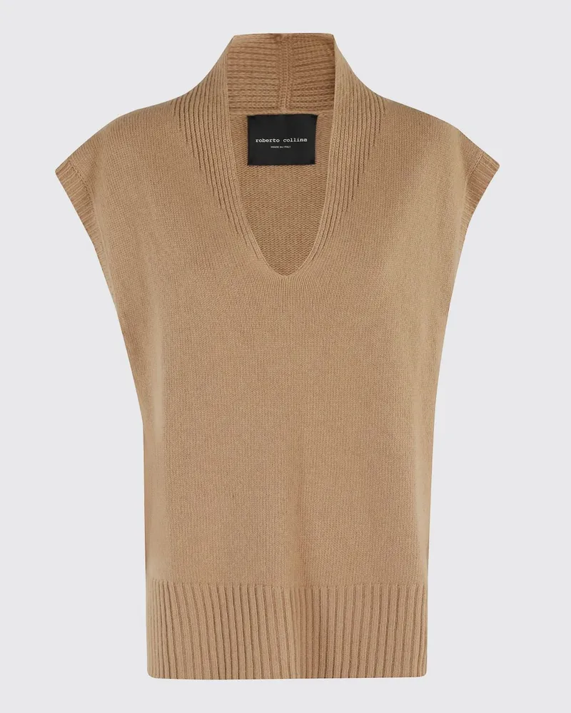 Roberto Collina Pullover damen Camel