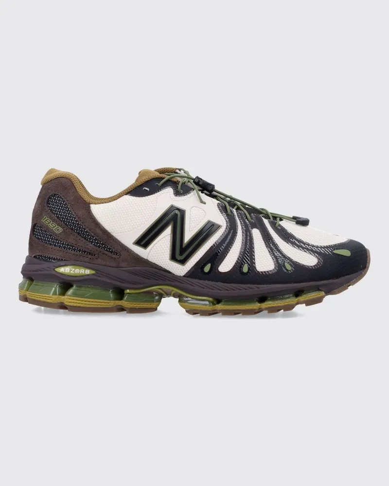 New Balance ABZORB 1890 Sneaker aus Mesh, Leder und Wildleder mit gedrucktem Logo Bunt