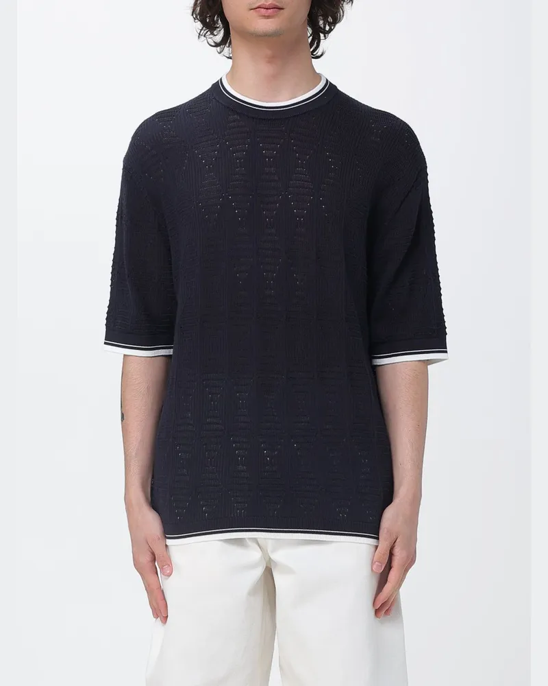 Laneus T-shirt herren Blau