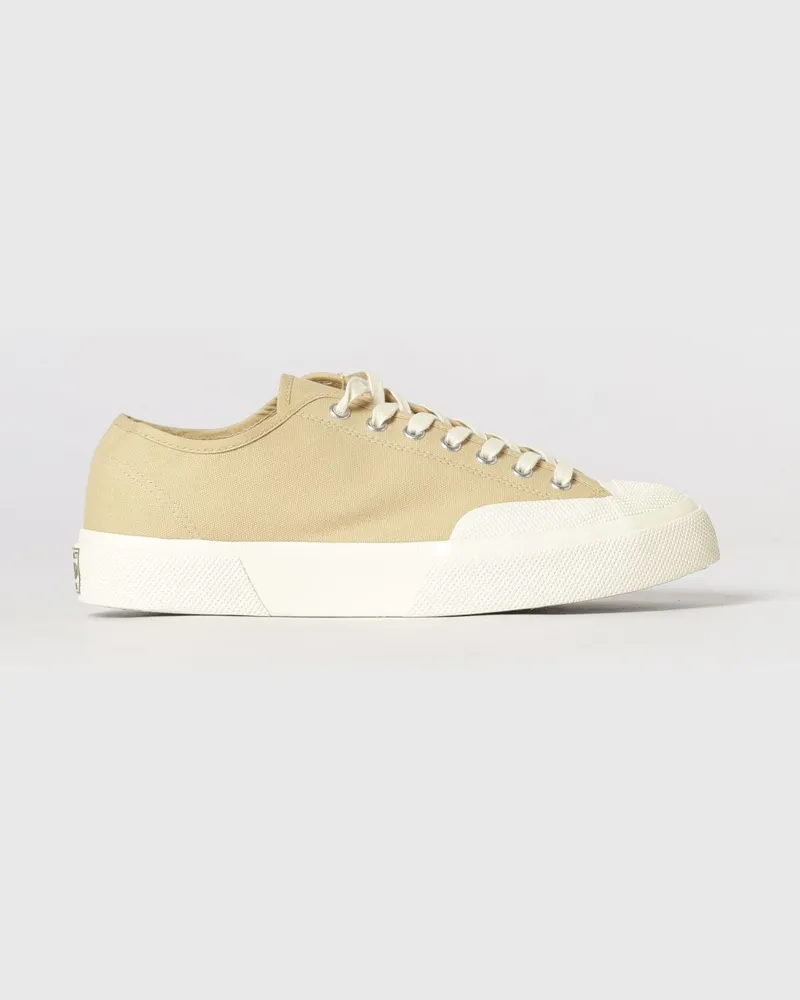 Superga 2432 Works Baumwoll-Sneaker mit Gummikappe und -sohle Beige