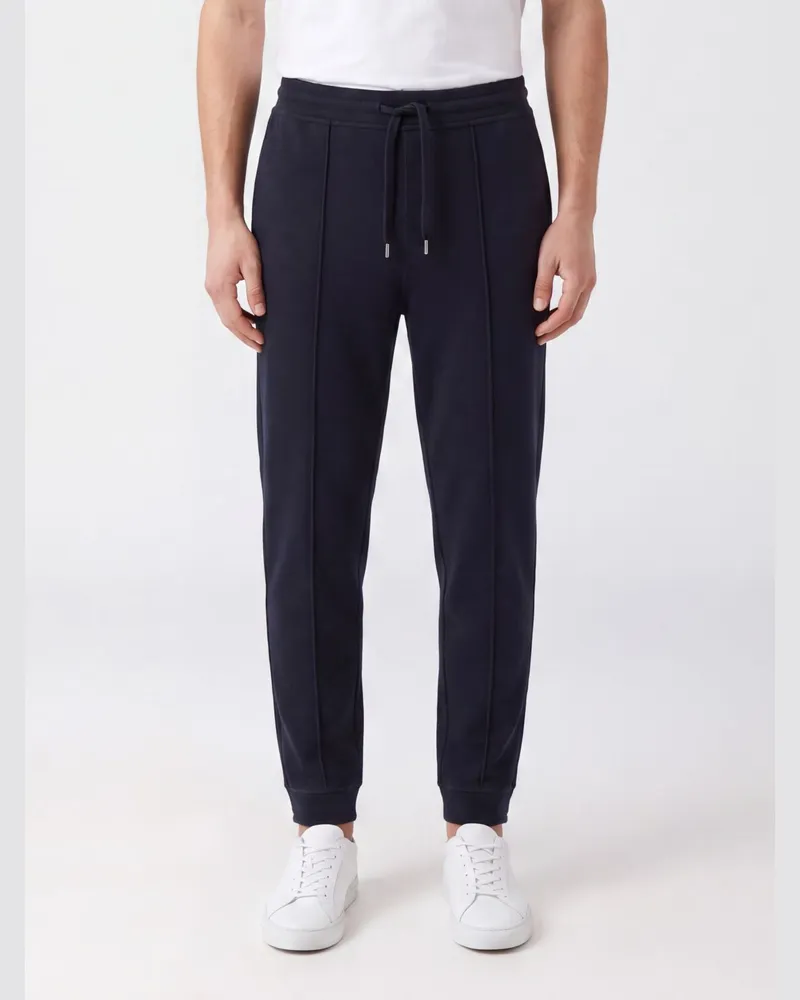 Brunello Cucinelli Slim-Fit-Jogginghose aus Baumwollmischung mit Kordelzug Cobalt