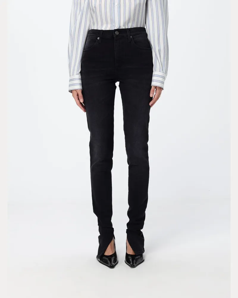 Gucci High-Waist Skinny Jeans aus schwarzem Stretch-Baumwolldenim Schwarz
