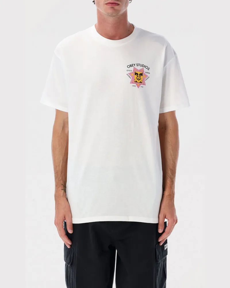 Obey T-shirt herren Weiß