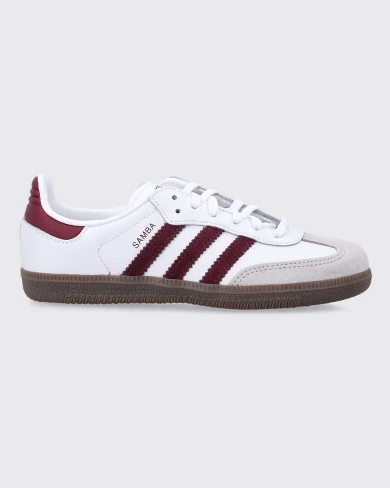 adidas Samba OG Sneaker für Jungen aus Leder und Wildleder Weiß