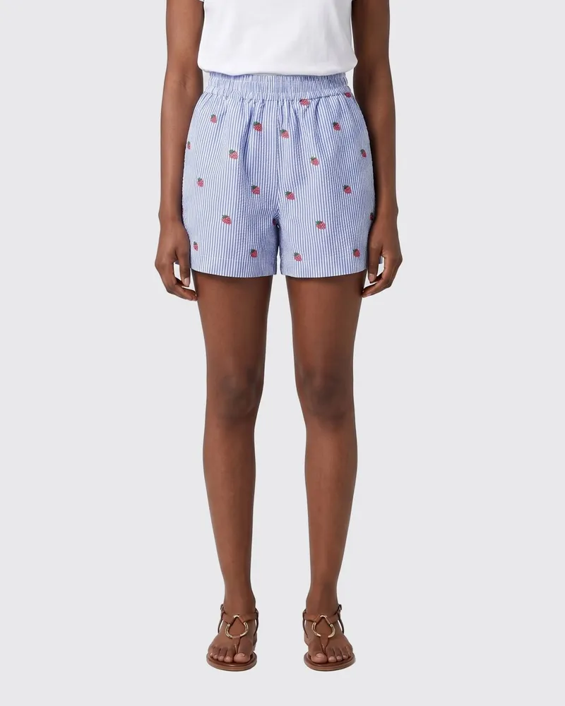 MC2 Saint Barth Gestreifte Baumwollshorts Bunt